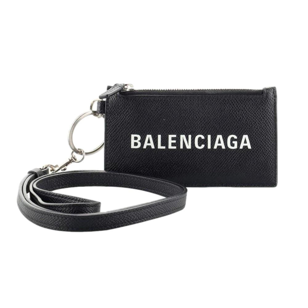 BALENCIAGA BLACK LEATHER CLASSIC CARD CASE in 2023  Balenciaga black  Black leather Balenciaga