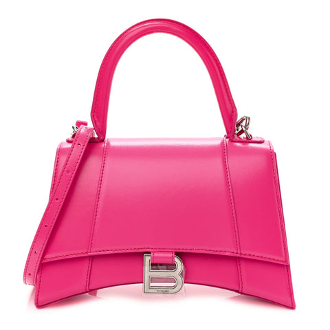 Balenciaga Hourglass Top Handle Shiny Box Acid Fuchsia 593546 at_Queen_Bee_of_Beverly_Hills