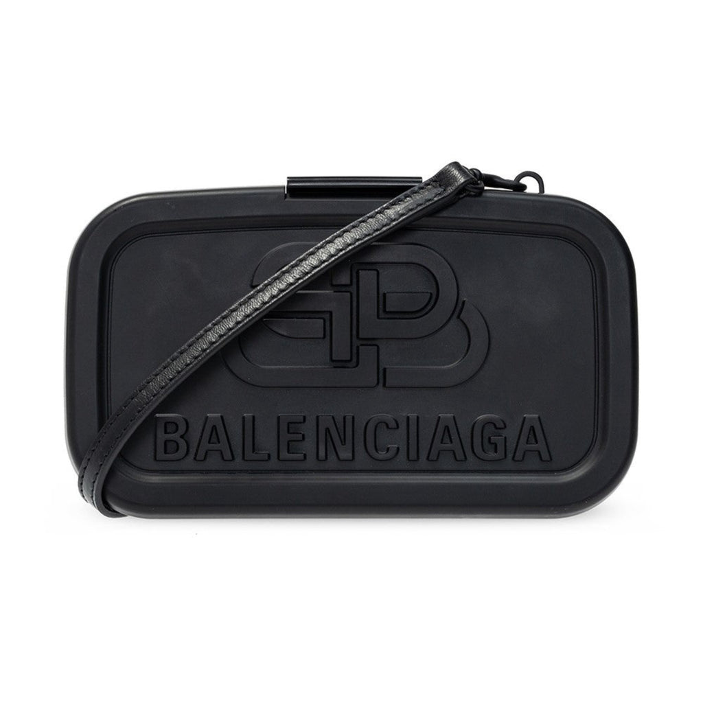 Túi Balenciaga Hourglass Mini đen logo 12cm best quality