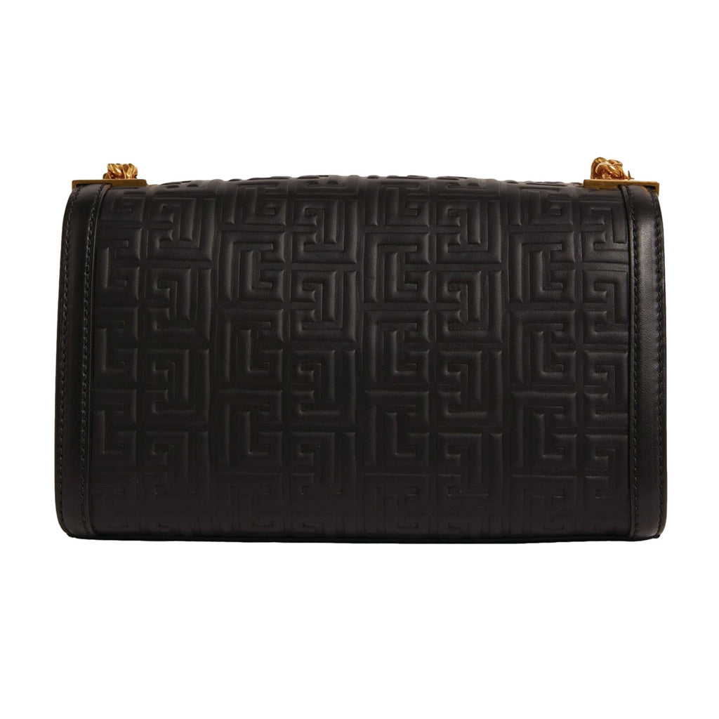 Leather handbag Balmain Black in Leather - 21347820