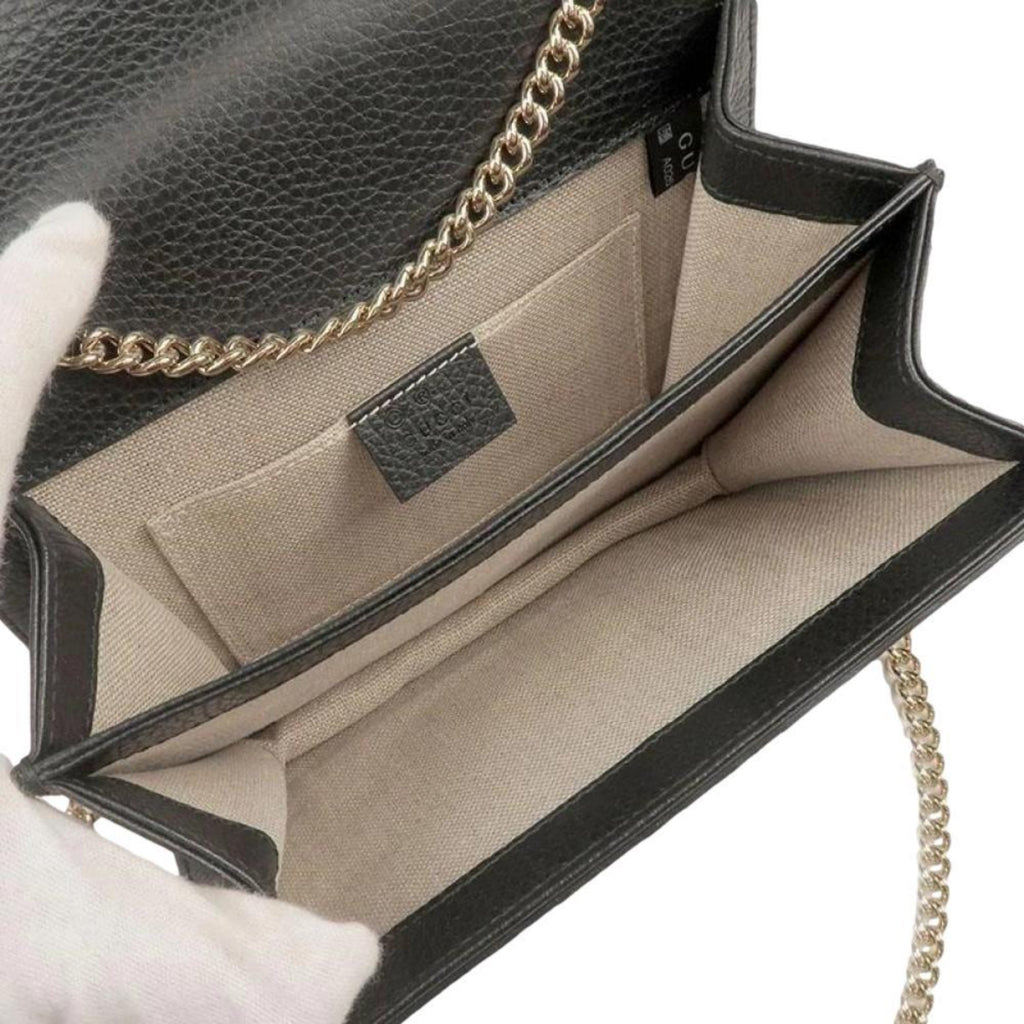 Gucci #510303 Interlocking GG Gray Leather Crossbody Bag, w/Gucci