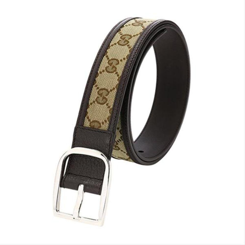 Leather belt Gucci Brown size 85 cm in Leather - 33342559