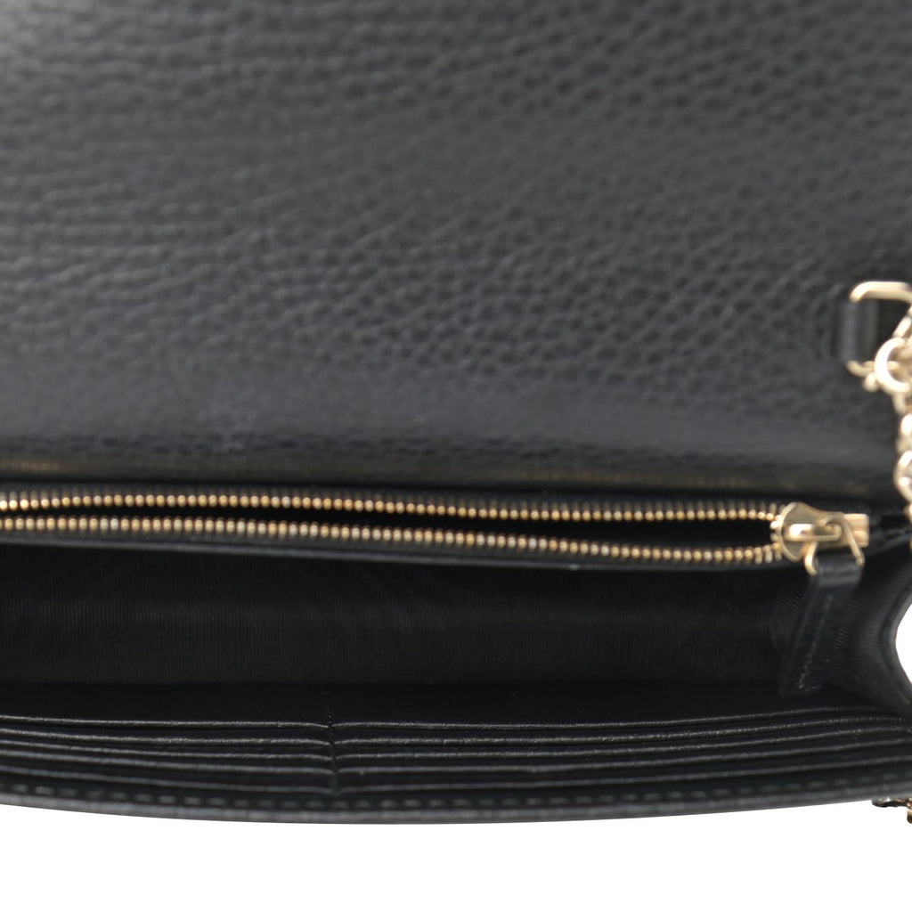 Interlocking leather handbag Gucci Black in Leather - 29102288