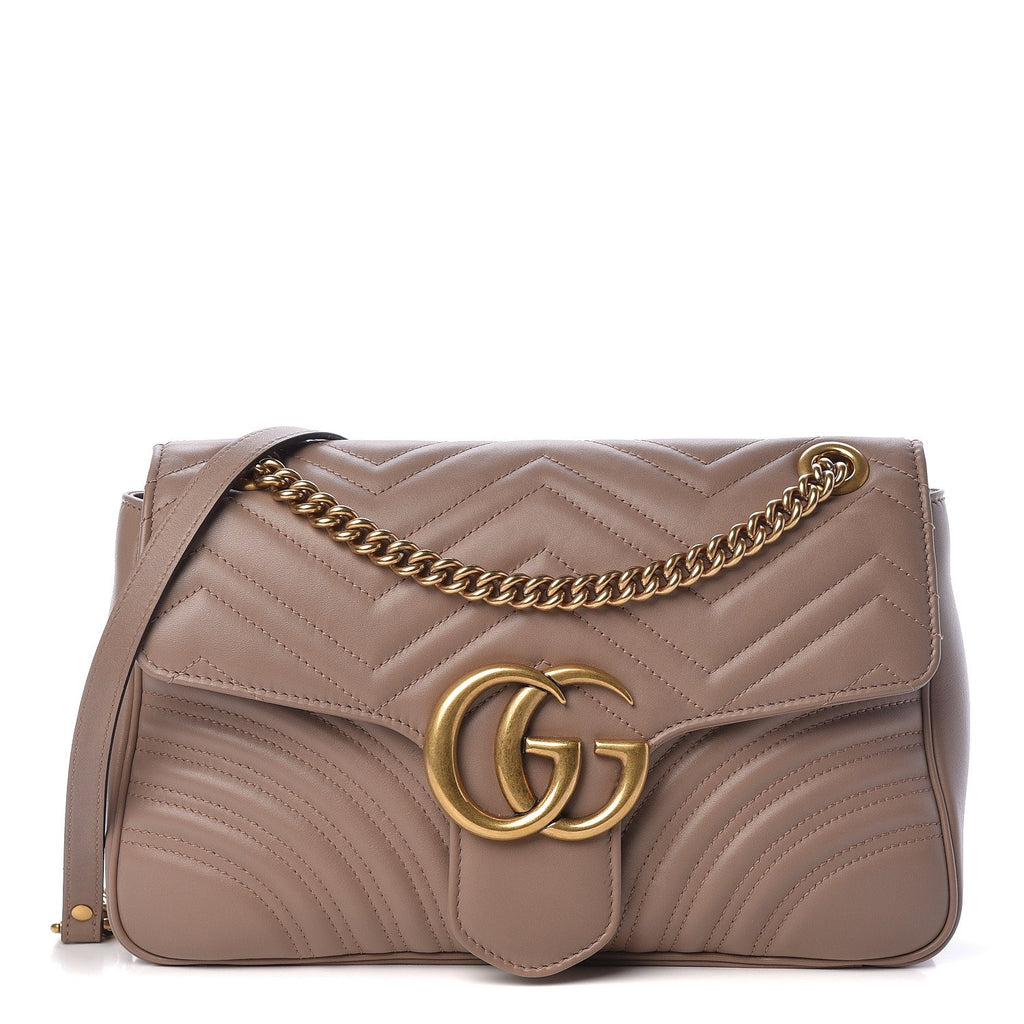 Gucci GG Marmont Shoulder Bag Matelasse Medium Dusty Pink - US