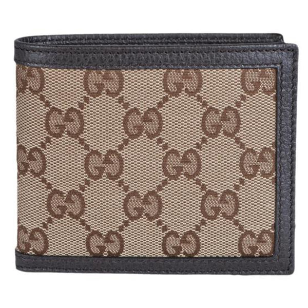 Gucci GG Canvas Brown/Beige Leather Bifold Wallet – Queen Bee of ...