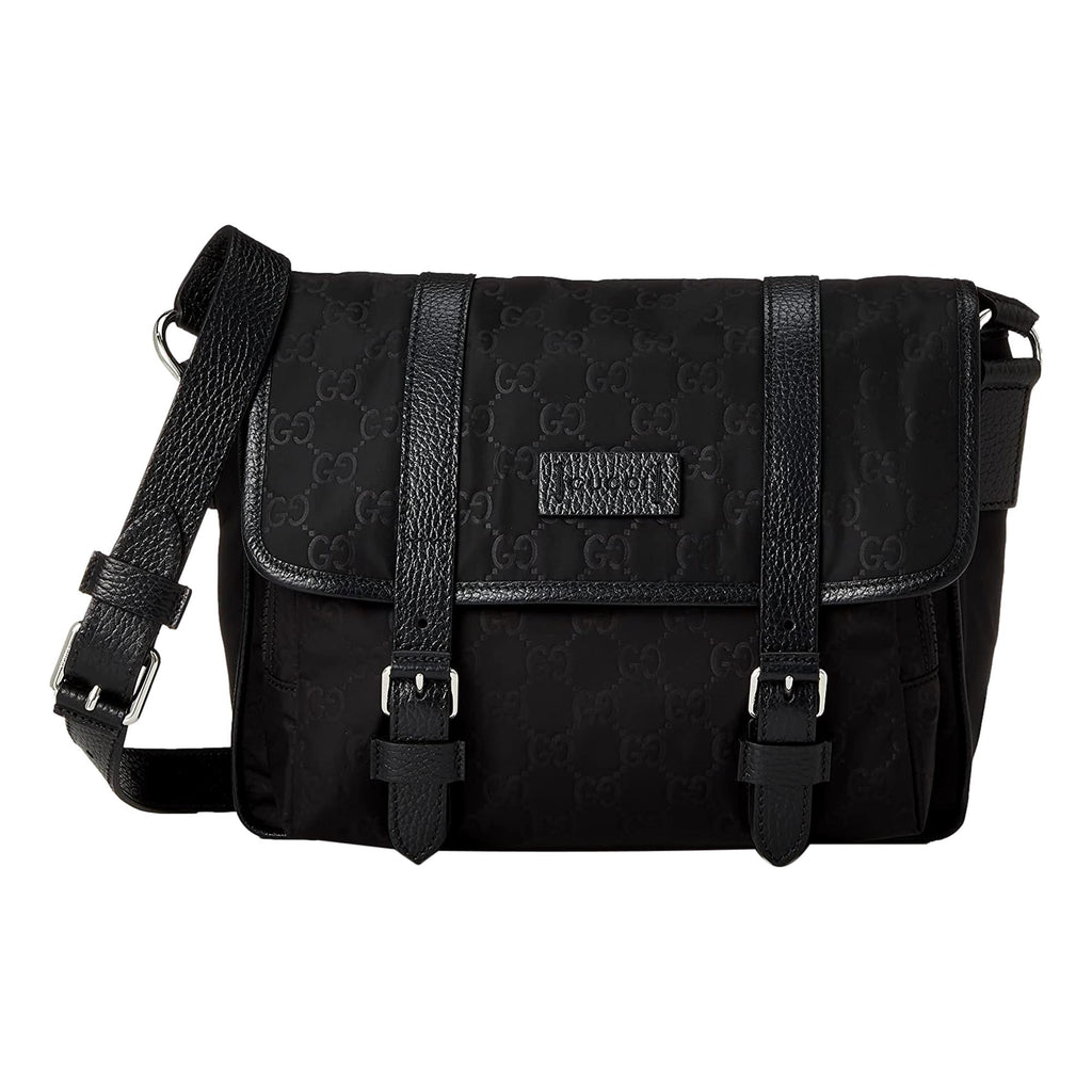 Shop GUCCI Unisex Collaboration Plain Elegant Style Logo Bags by