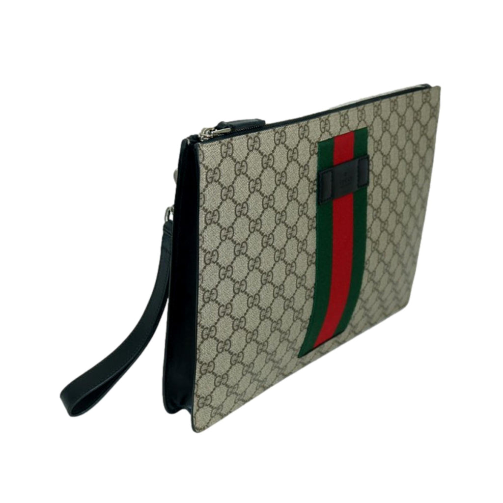 Grey Ophidia Web-stripe GG Supreme canvas tote bag, Gucci