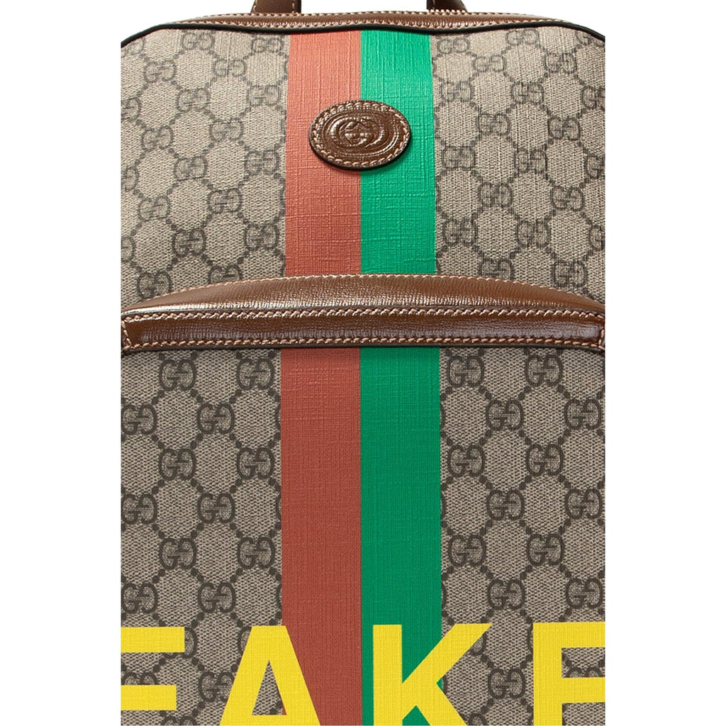 Gucci Fake/Not Supreme Logo Billfold Wallet Gucci