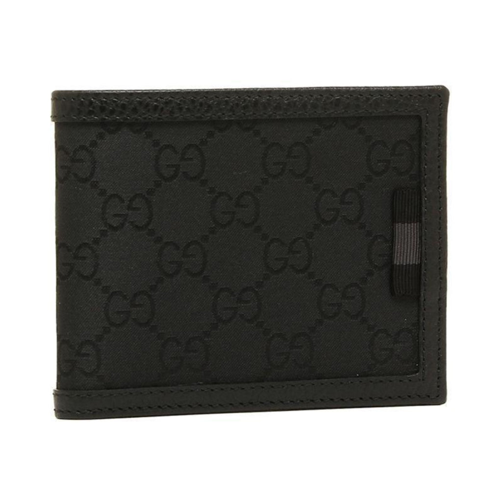 Gucci Men's GG Canvas Web Black Bifold Wallet – Queen Bee of Beverly Hills