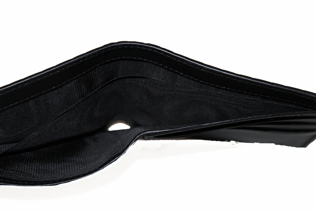 Gucci Men's Black Micro Guccissima Leather Bi-fold Wallet 150413 Bmj1n