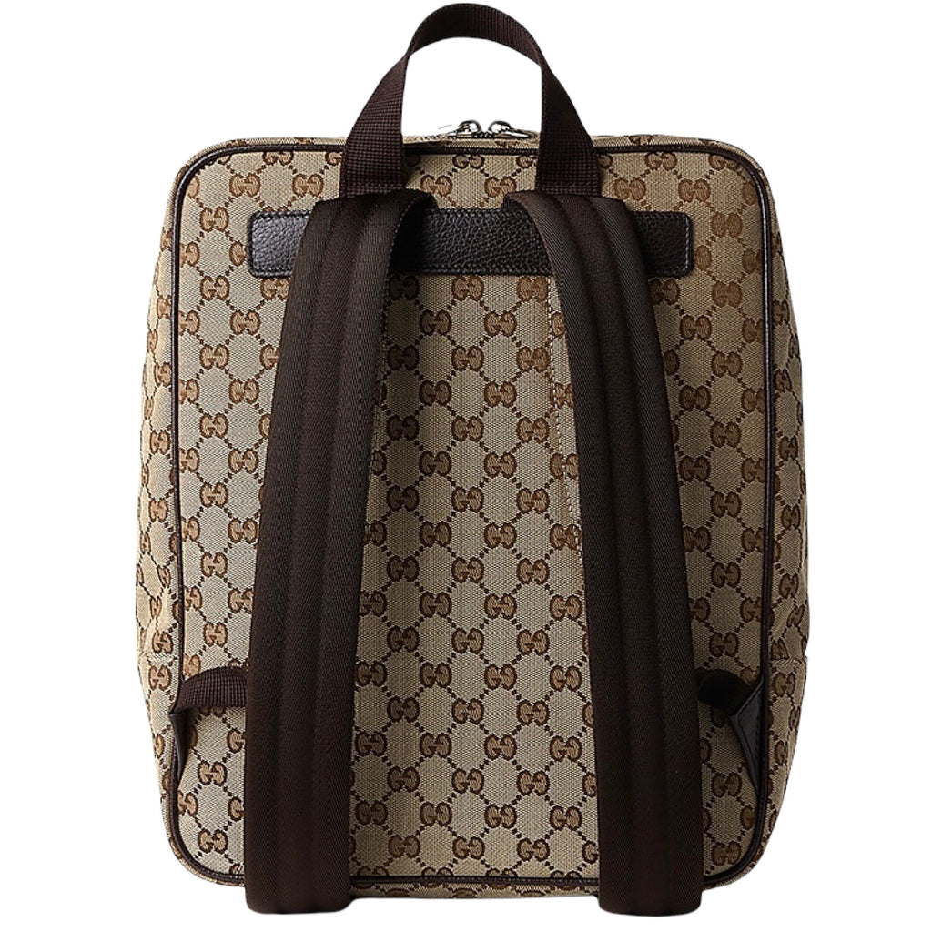 Gucci GG Supreme Beige Canvas Backpack