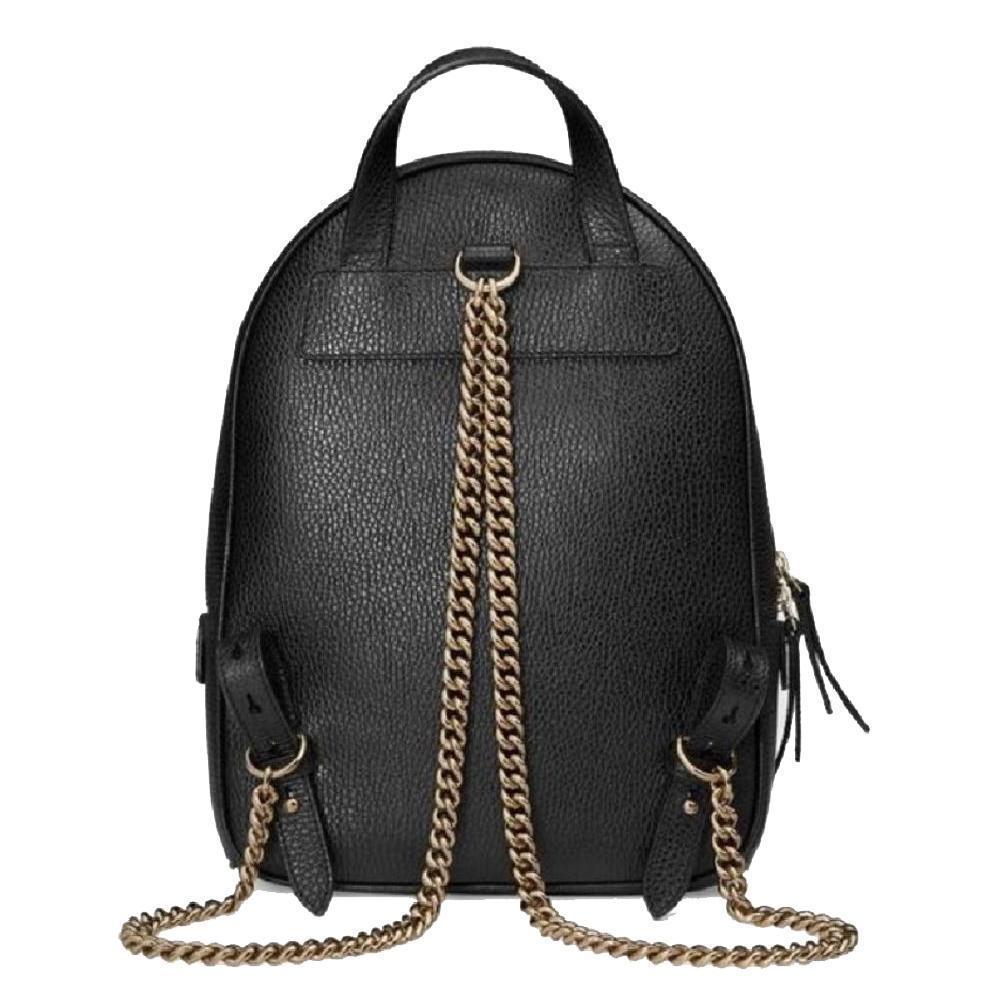 Shop GUCCI Canvas A4 Leather Logo Outlet Backpacks by Smartlondon