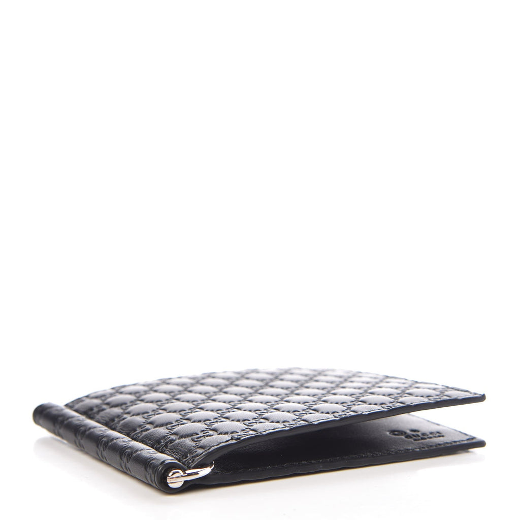 Guccissima Leather Money Clip Wallet