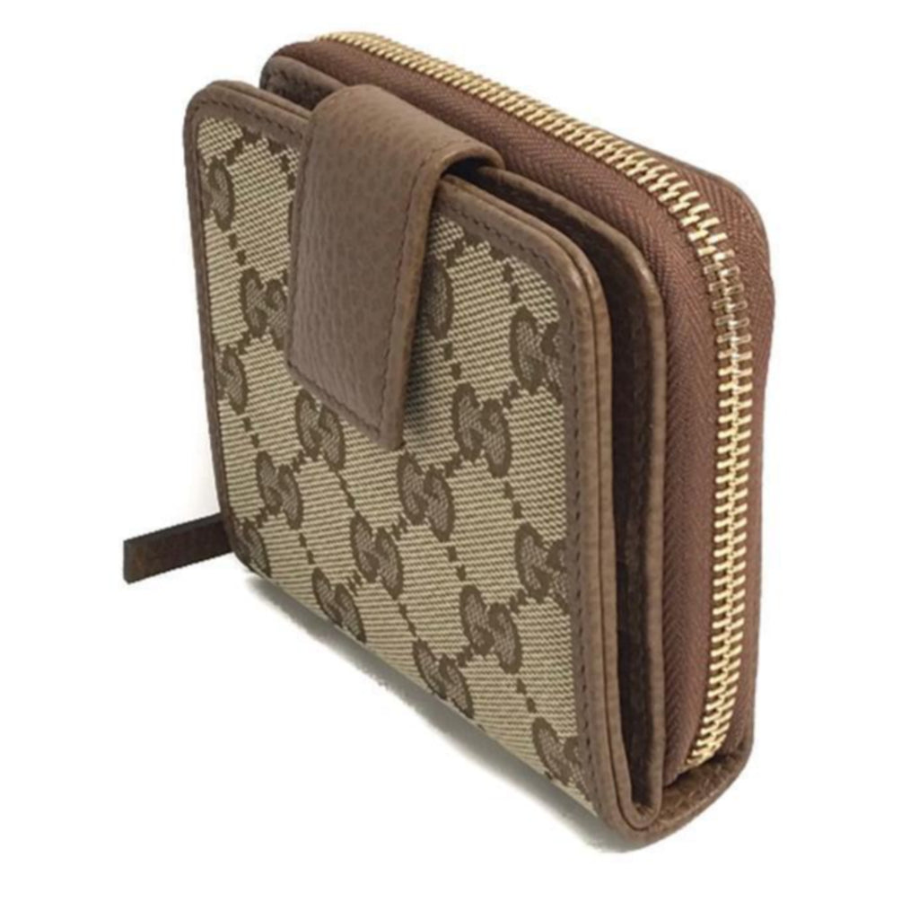 Gucci GG Canvas Brown/Beige Leather Bifold Wallet – Queen Bee of Beverly  Hills