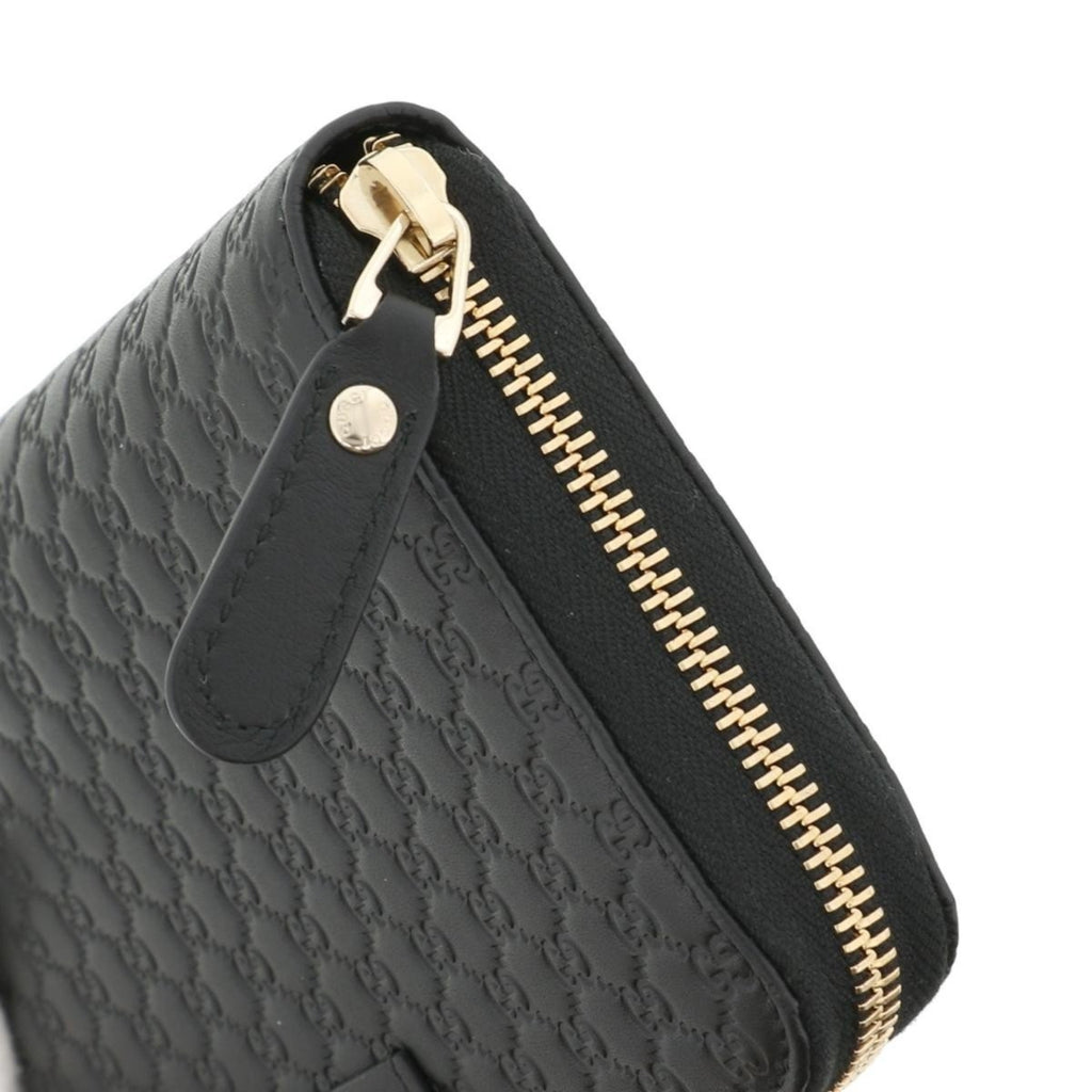 Gucci, Bags, Gucci Gg Guccissima Long Leather Wallet In Black