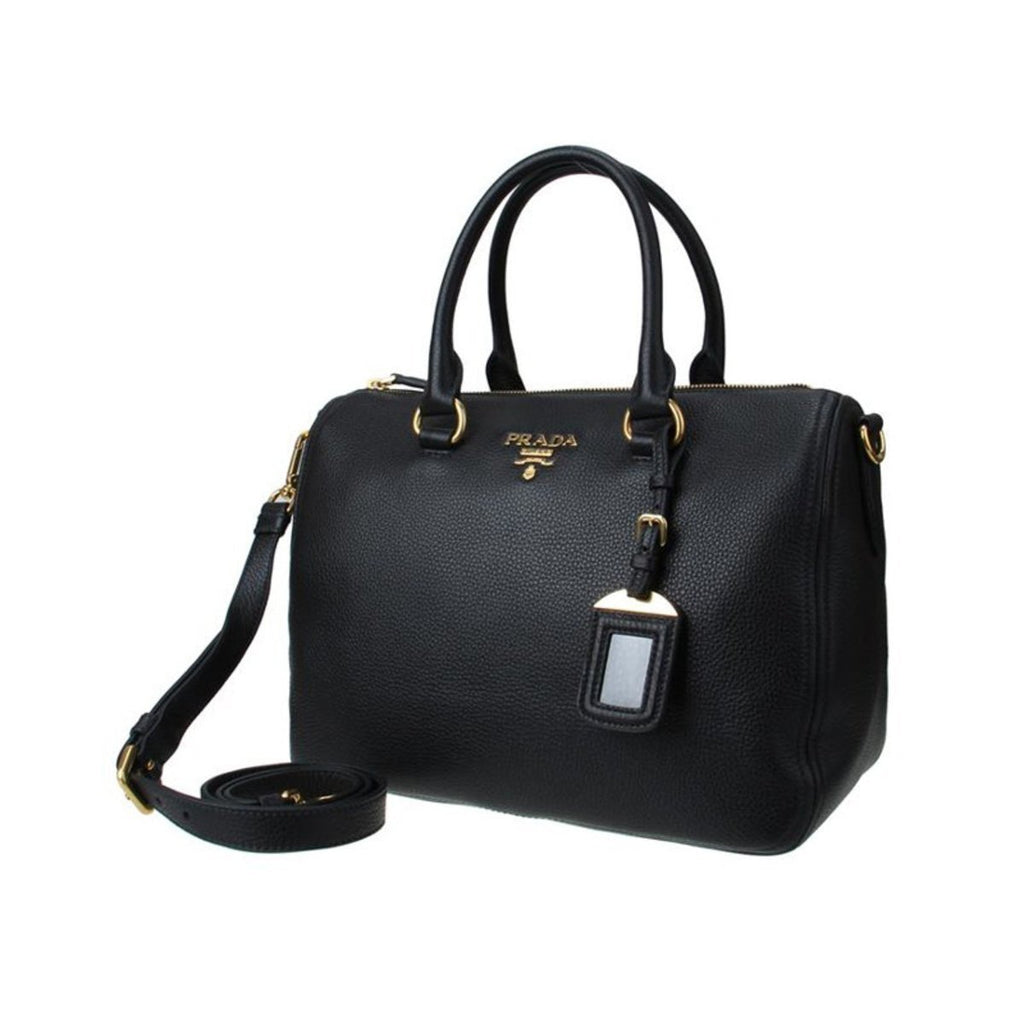Prada, Bags, Prada Bauletto Handbag Saffiano Leather Small