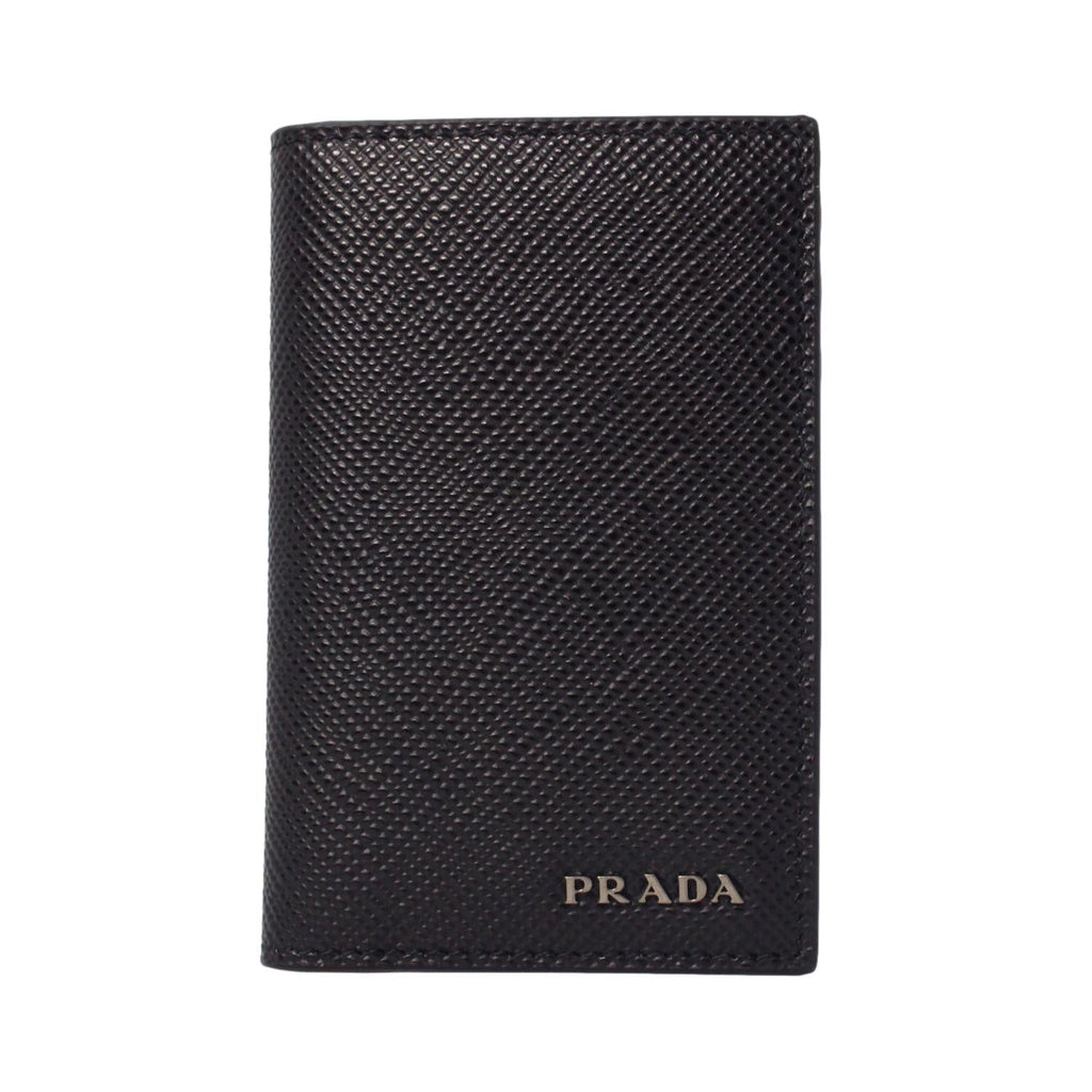 Prada Black leather credit card holder