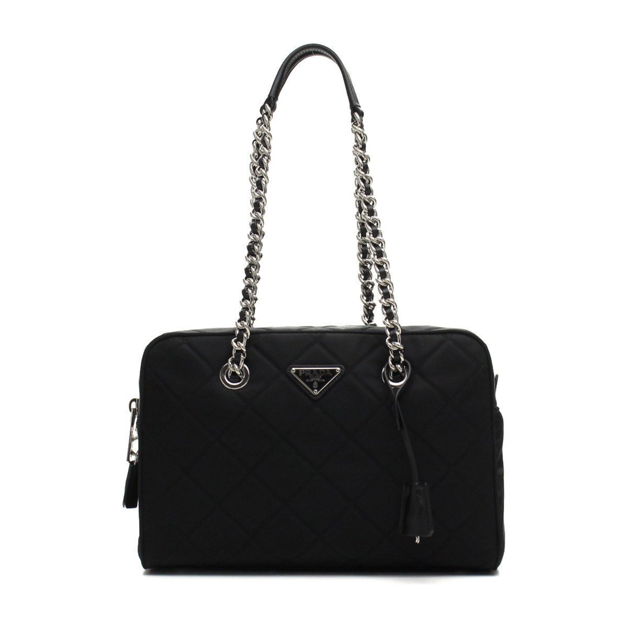Prada tote bag saffiano nylon black shoulder bag TopHandle Bag Men's  Accessories | eBay