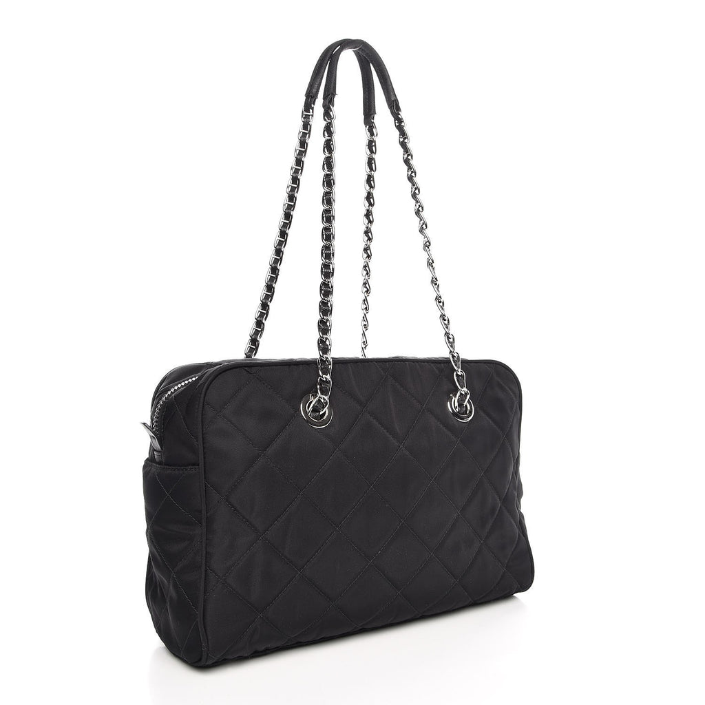 Prada Re-Nylon Saffiano-Trimmed Tessuto Shoulder Bag - Black Shoulder Bags,  Handbags - PRA880706