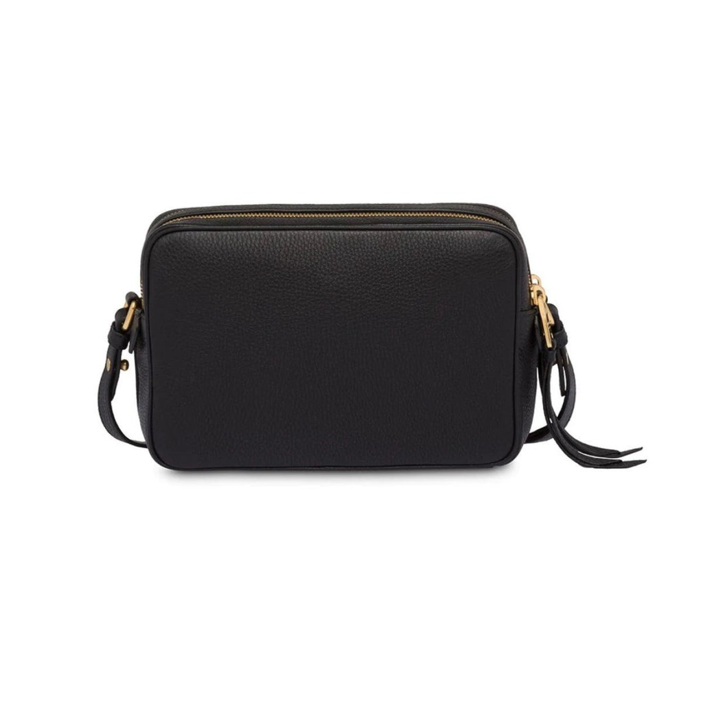 Prada Black Vitello Phenix Leather Double Zip Cross Body Bag – Queen ...