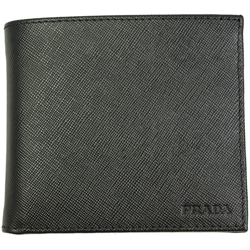Prada Black Saffiano Bifold Wallet QNA05G3RKB027