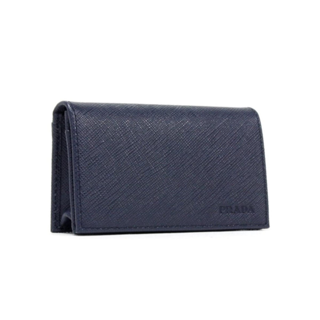 Light Blue Large Saffiano Leather Wallet
