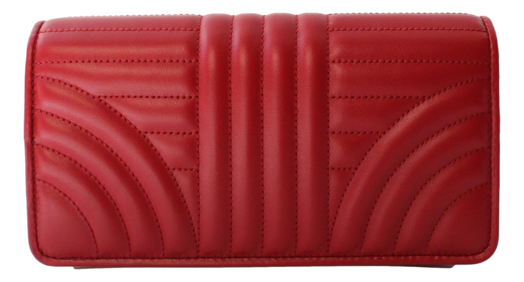 PRADA Mini Wristlet Crossbody Camera Handbag in Red smooth leather