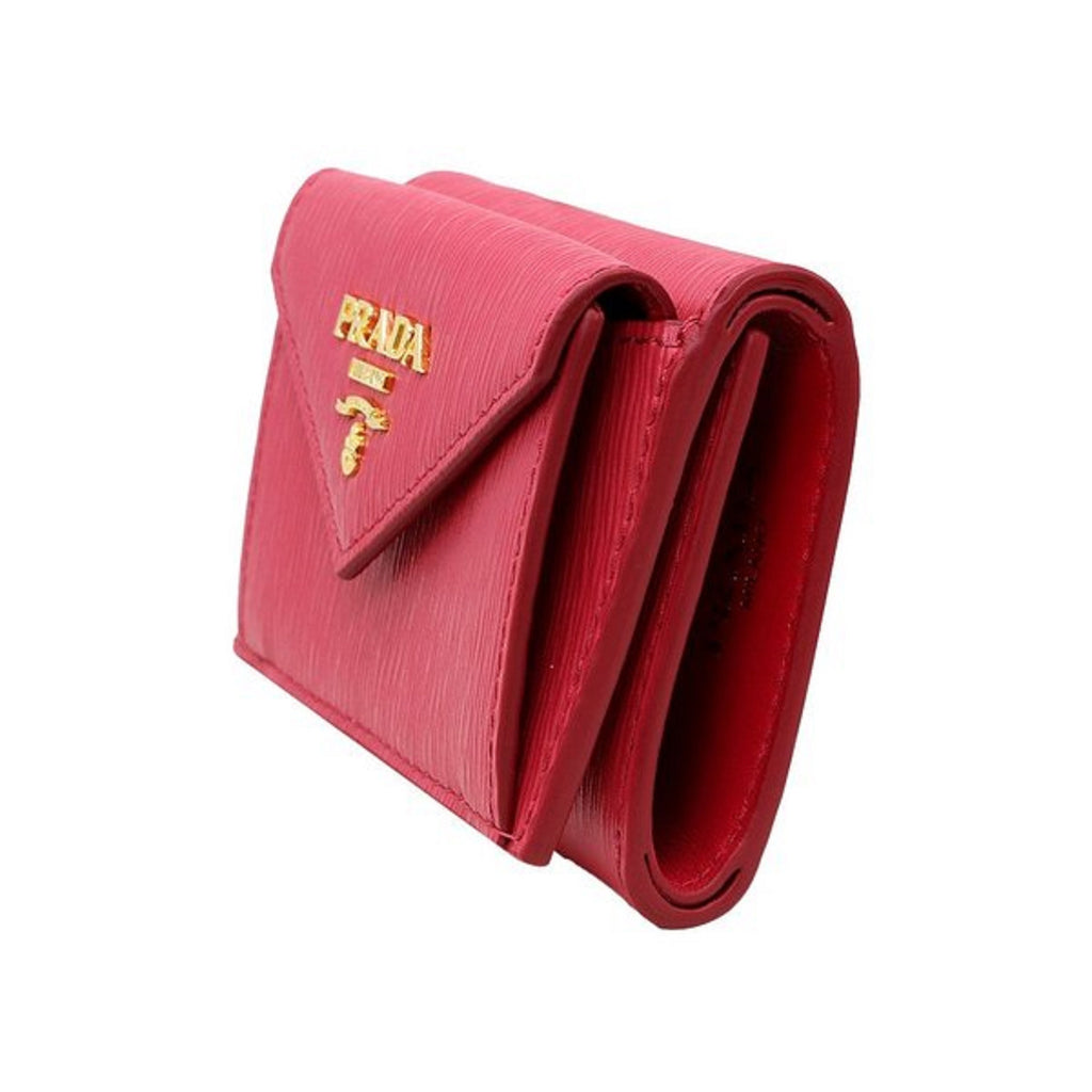 Prada Portafoglio Pattina Pink Ibisco Vitello Move Leather Wallet – Queen  Bee of Beverly Hills