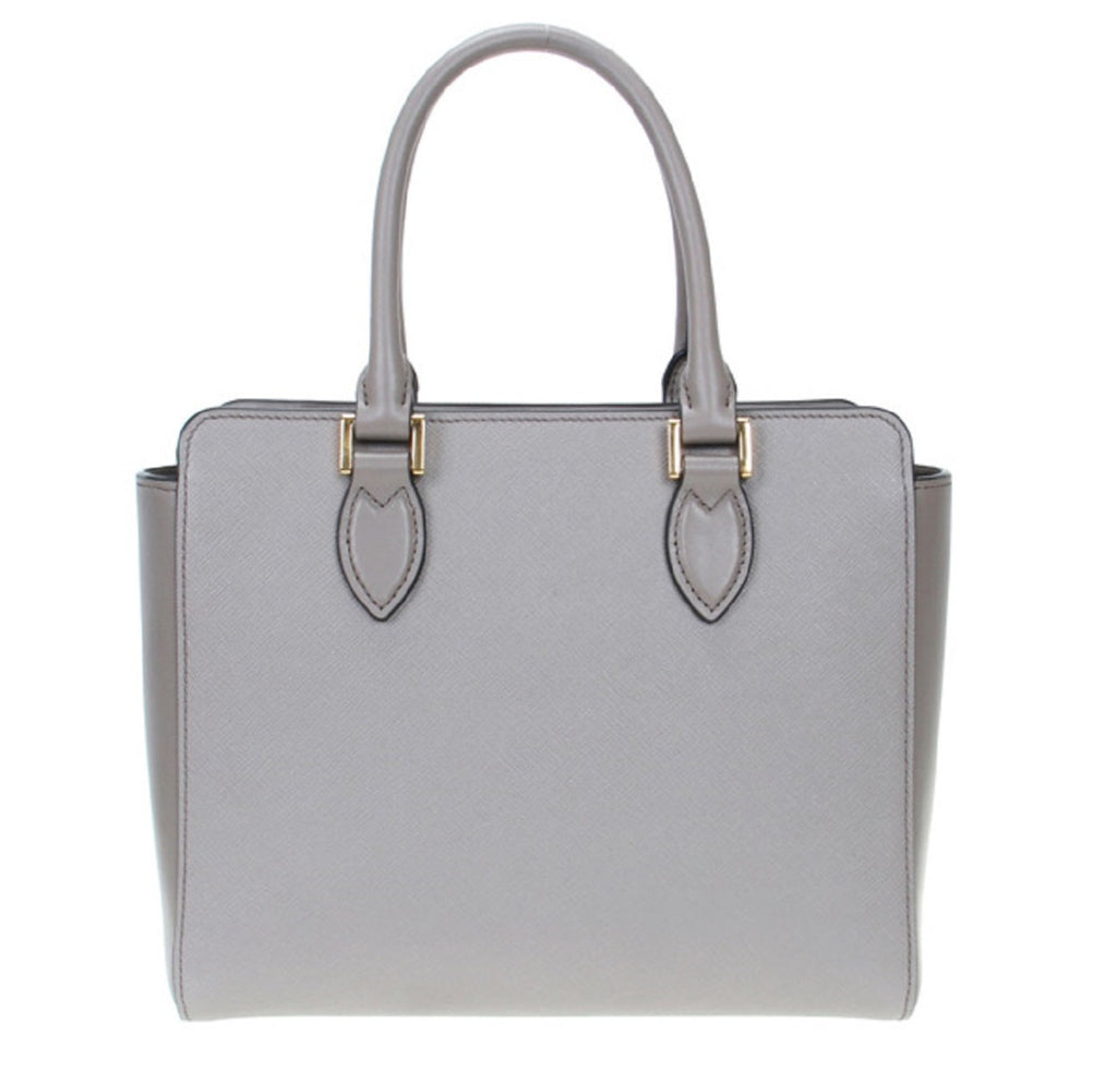 Prada Argilla Saffiano Lux Leather Small Tote Bag