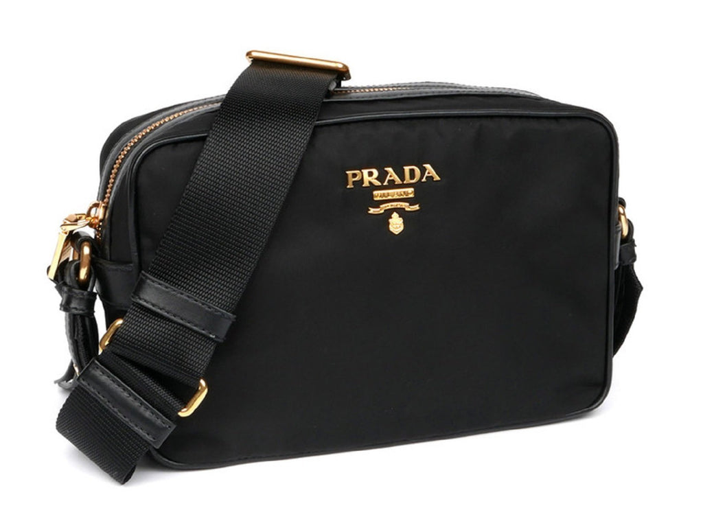 Shop PRADA Nylon Plain Crossbody Shoulder Bags (1BH089) by