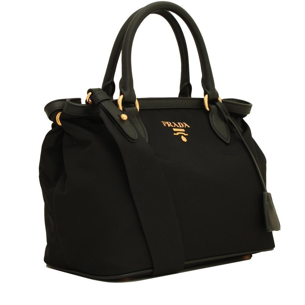 Authentic PRADA Garment Bag Tessuto Nylon Saffiano Leather and