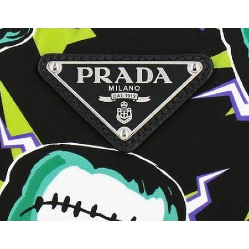 Black Prada Frankenstein Phone Holder Crossbody Bag