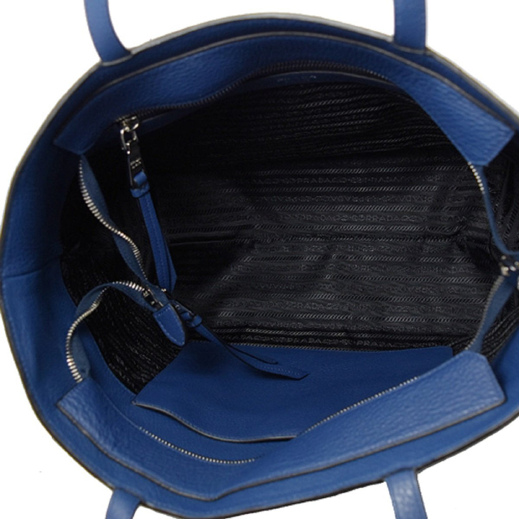 Prada Vitello Phenix Camera Bag - Blue Shoulder Bags, Handbags - PRA885877