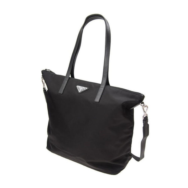 Prada Tessuto Nylon Black Convertible Shopping Tote – Queen Bee of ...