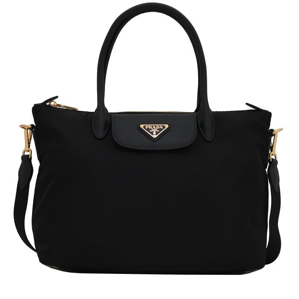 Prada Tessuto black nylon tote bag (authentic) – Girl Rarities