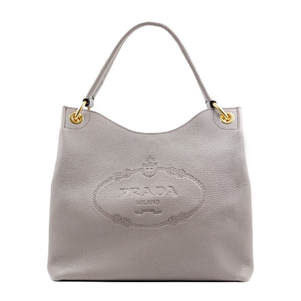  Prada Women's Gray Vitello Phenix Shopping Tote Top Handle Bag  Shoulder Bag 1BG865 : Clothing, Shoes & Jewelry