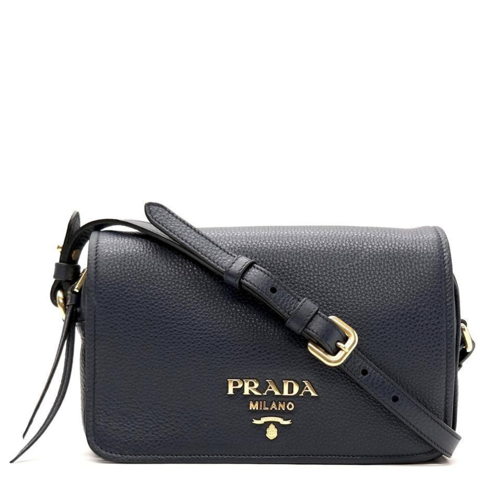 Shop Prada Cross Leather Bag