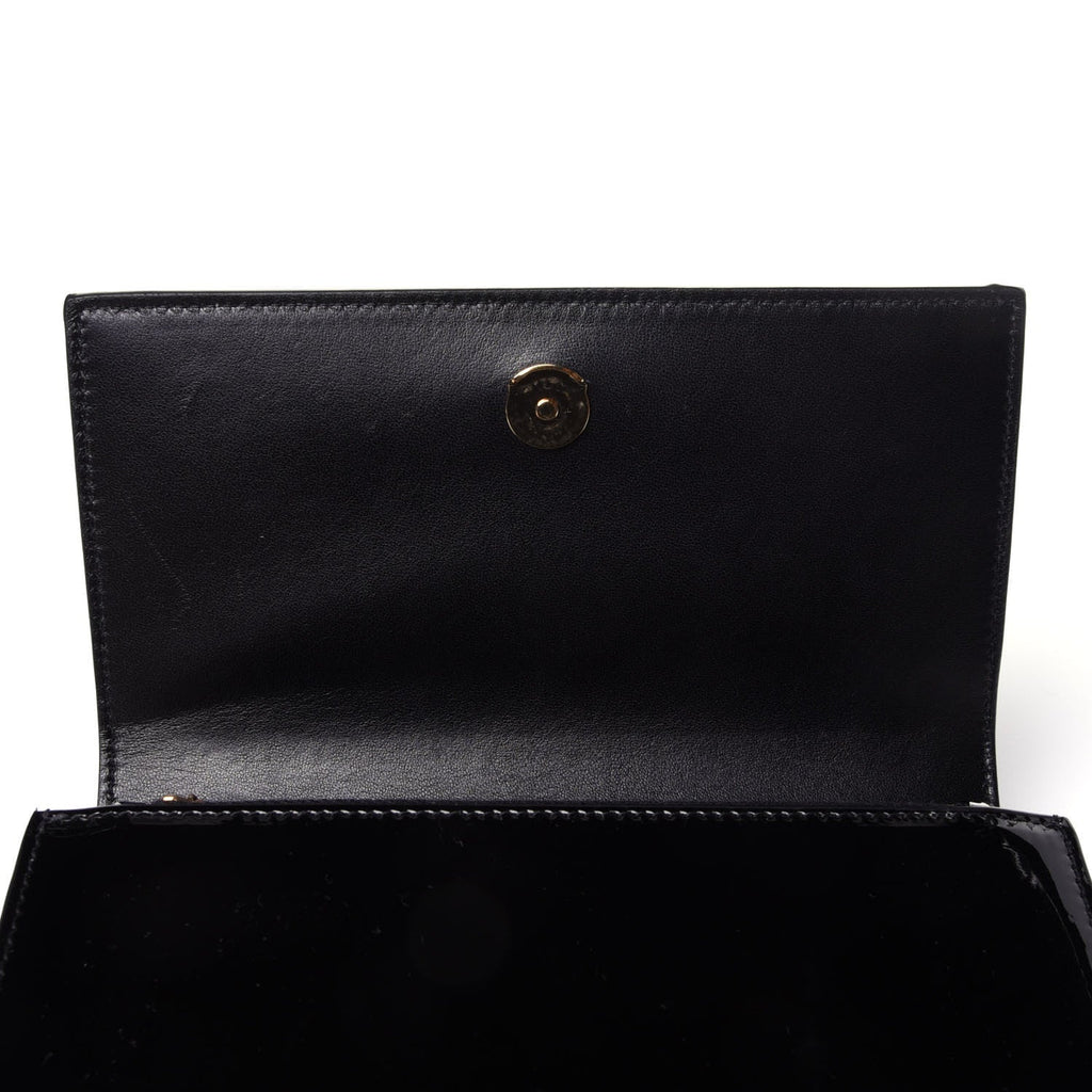 Saint Laurent Kate Black Patent Leather Monogram 85/34 Belt Bag 534395 –  Queen Bee of Beverly Hills