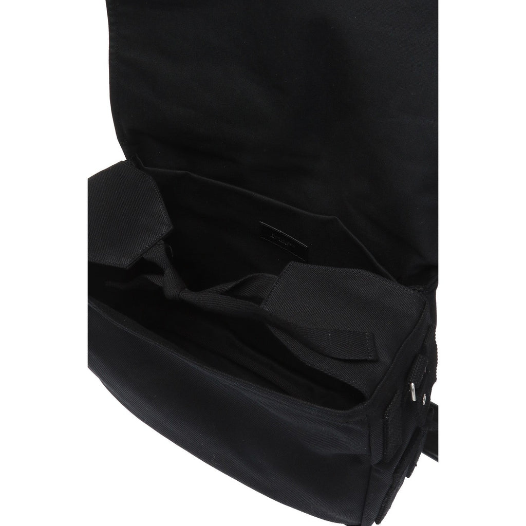 Saint Laurent Black Canvas Rivington Case Messenger Bag