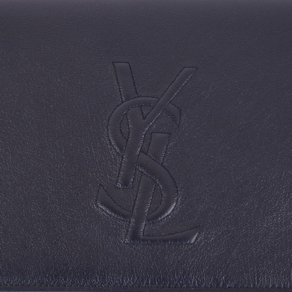 NWT Saint Laurent YSL Belle de Jour Beige Leather Large Clutch Bag 568937