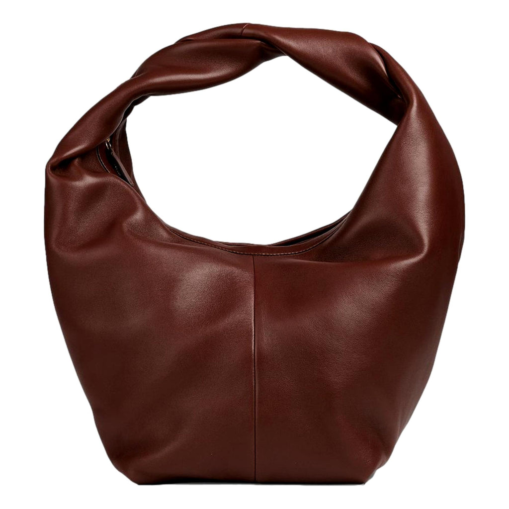 Dolce & Gabbana Brown Leather Travel Overnight Shoulder Bag