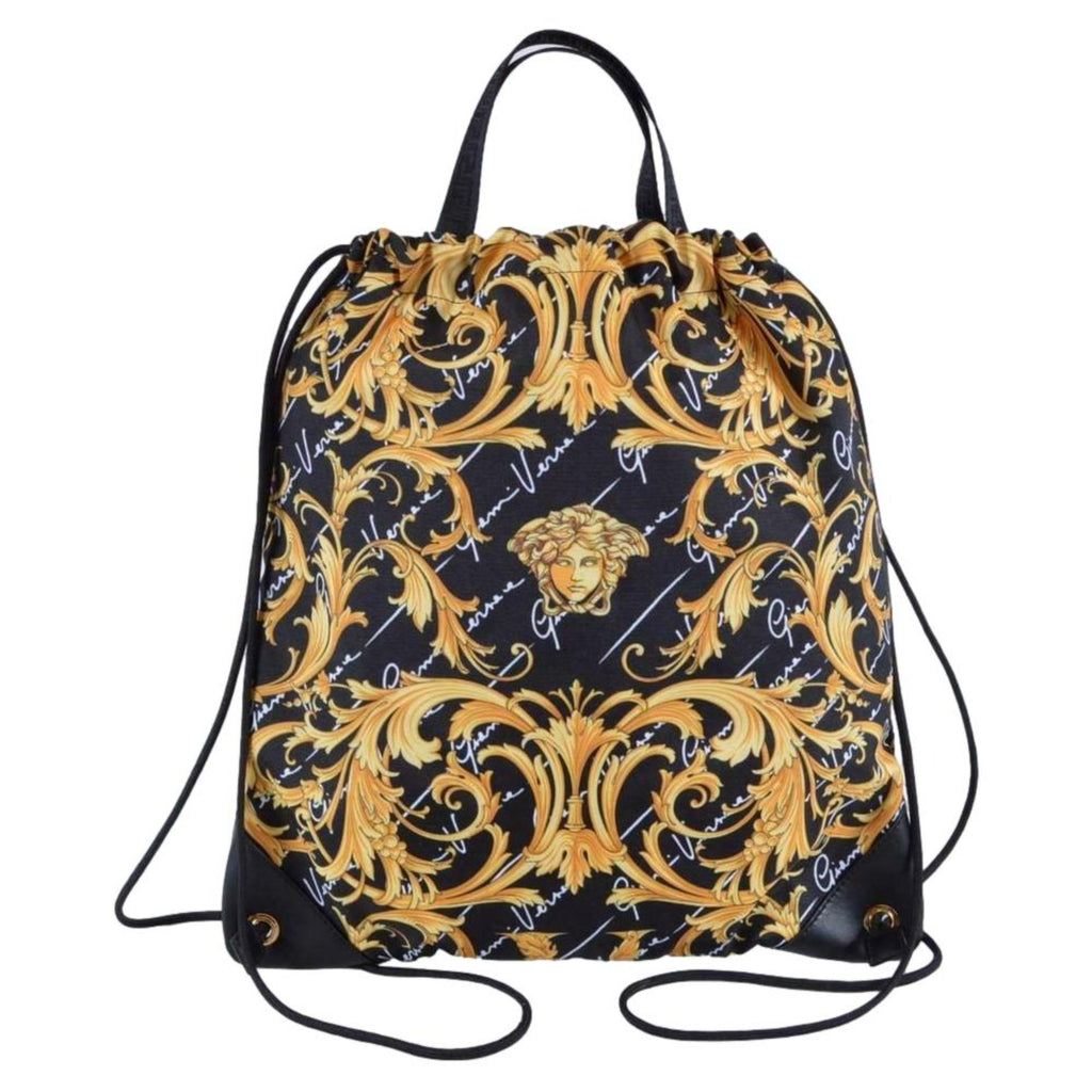 BeeGreen Black Drawstring Backpack Bags Bulk 2 Pack X-Large 22.4