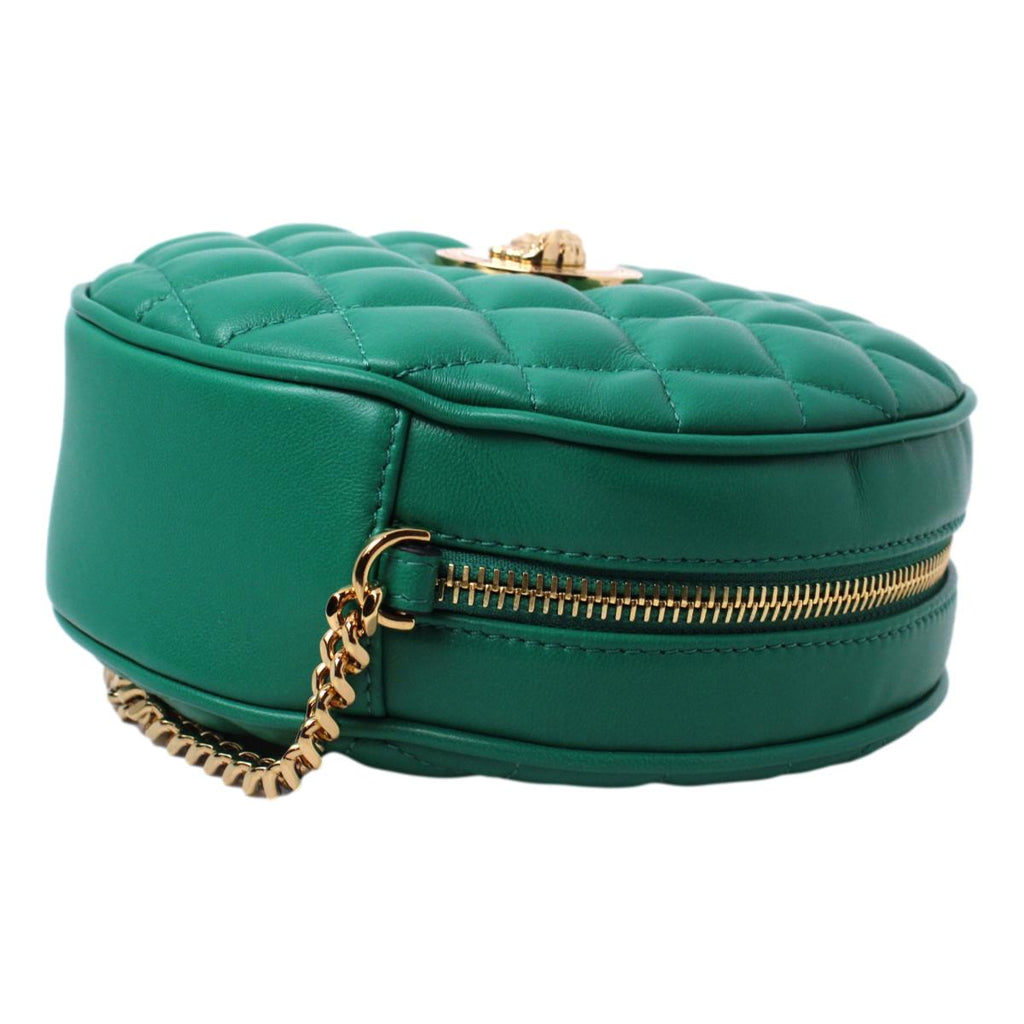 La medusa leather crossbody bag Versace Green in Leather - 33750889